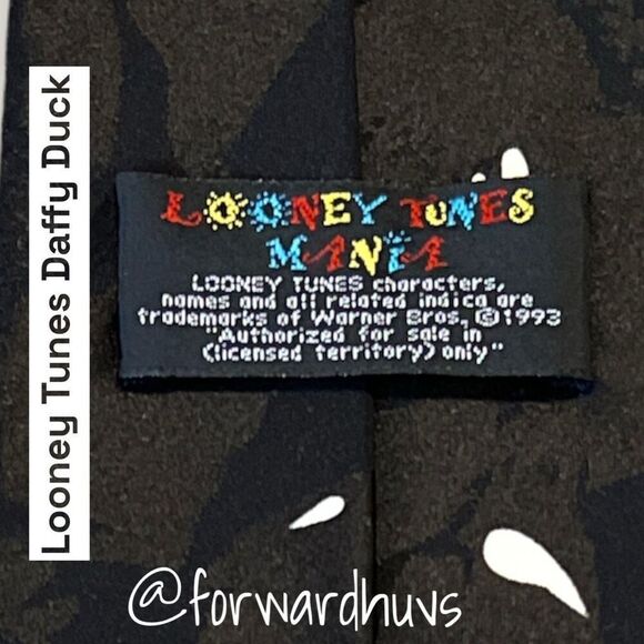 Vintage 1993 Looney Tunes Daffy Duck Tie - Picture 6 of 9